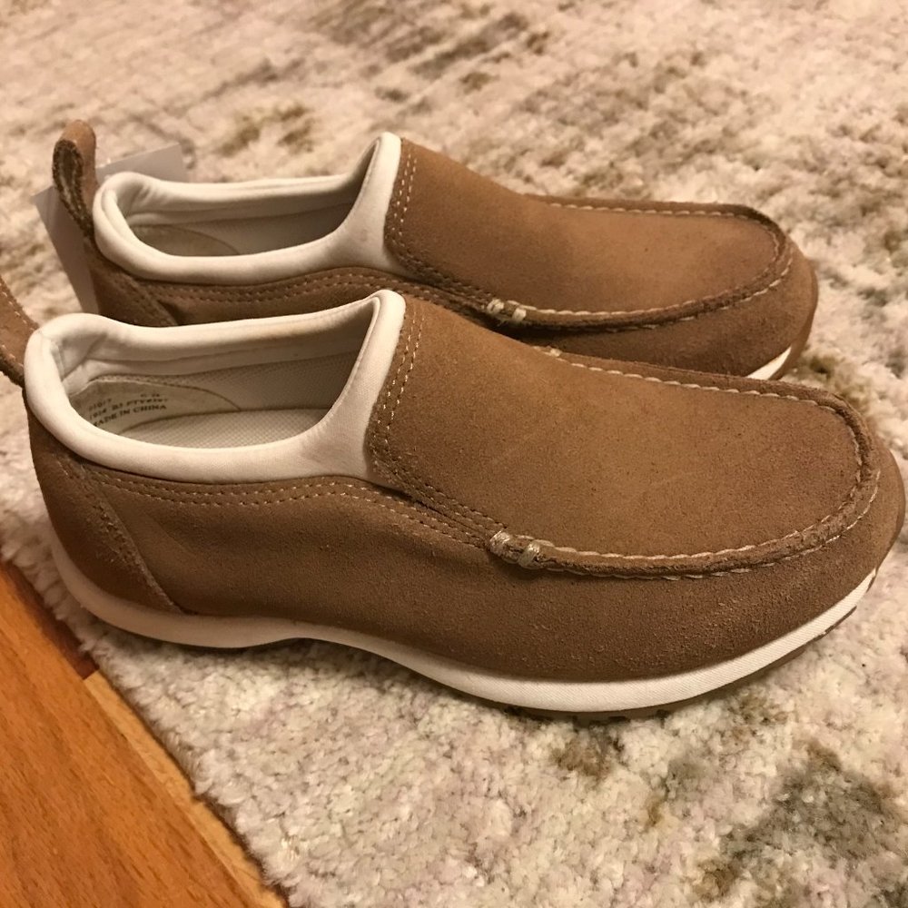 Lands' End Suede Slip-on Shoes, size 6